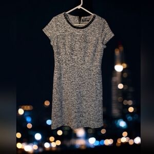 Women's KARL LAGERFELD PARIS Black & White Tweed Dress Size 10